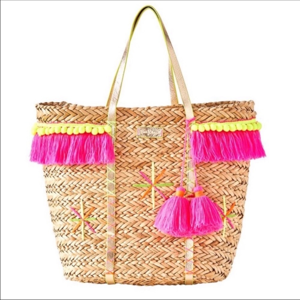 Lilly Pulitzer🌸Baga Straw Beach Tote